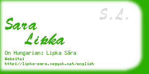 sara lipka business card